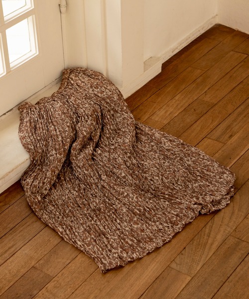 ReNorm（リノーム）の「ぼかしレオパードプリーツスカート（スカート・レディース・ブラウン/ベージュ・フリー）」の6枚目の写真