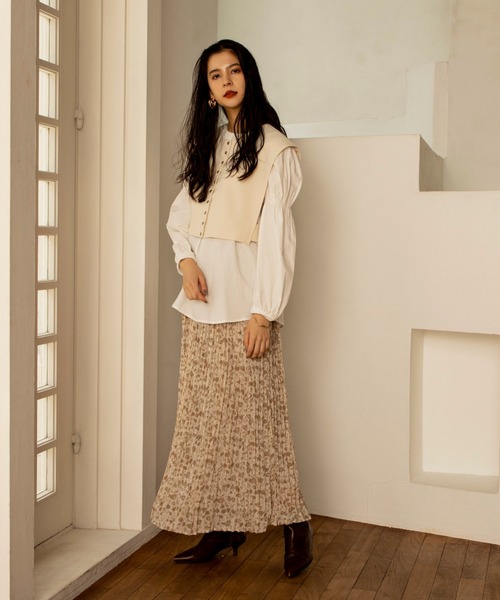 ReNorm（リノーム）の「ぼかしレオパードプリーツスカート（スカート・レディース・ブラウン/ベージュ・フリー）」の12枚目の写真