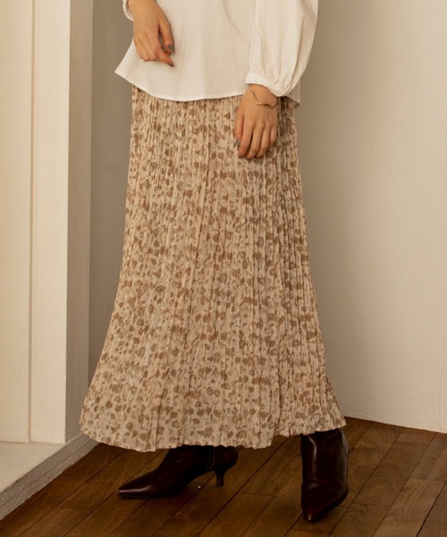 ReNorm（リノーム）の「ぼかしレオパードプリーツスカート（スカート・レディース・ブラウン/ベージュ・フリー）」の8枚目の写真