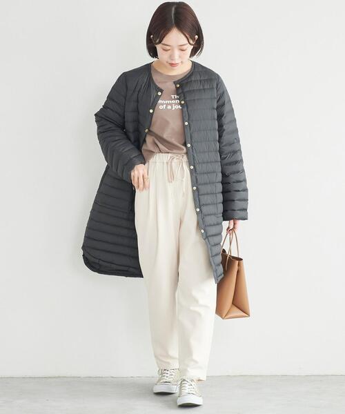 green label relaxing（グリーンレーベルリラクシング）の「【WEB限定】［ XS /H148-155㎝］プリント ロングスリーブ プルオーバー カットソー（Tシャツ/カットソー・レディース・ホワイト/ブラウン/ダークグレー・XS）」の6枚目の写真