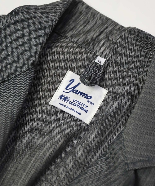 Yarmo（ヤーモ）の「[ Yarmo×OMNIGOD ] 別注 インディゴヘリンボーン ダスターコート（ステンカラーコート・メンズ・グレー系その他・M/L）」の19枚目の写真