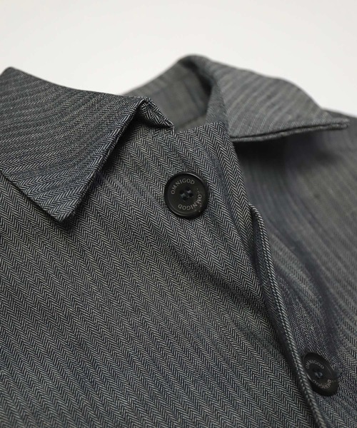 Yarmo（ヤーモ）の「[ Yarmo×OMNIGOD ] 別注 インディゴヘリンボーン ダスターコート（ステンカラーコート・メンズ・グレー系その他・M/L）」の17枚目の写真