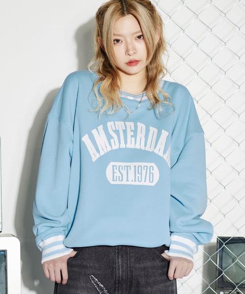 MSG（エムエスジー）の「ヘヴィーウエイト クルーネック アーチロゴ スウェット（スウェット・メンズ・ブラック/ネイビー/グリーン/グレー系その他/ベージュ系その他/パープル系その他/アッシュ/チャコール/グレー系その他2/グレー系2/グレー系4/ブラウン系2/ホワイト系その他3/イエロー系その他4/ホワイト系3/レッド系4/パープル系3/グリーン系4/ブルー系4・M/L/XL）」の15枚目の写真