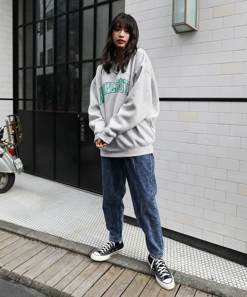 MSG（エムエスジー）の「ヘヴィーウエイト クルーネック アーチロゴ スウェット（スウェット・メンズ・ブラック/ネイビー/グリーン/グレー系その他/ベージュ系その他/パープル系その他/アッシュ/チャコール/グレー系その他2/グレー系2/グレー系4/ブラウン系2/ホワイト系その他3/イエロー系その他4/ホワイト系3/レッド系4/パープル系3/グリーン系4/ブルー系4・M/L/XL）」の20枚目の写真