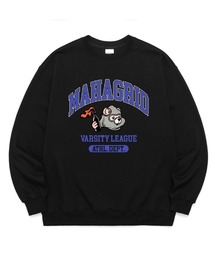 【mahagrid】COBY VARSITY SWEATSHIRT / マハグリッド コビー バーシティ アーチロゴ スウェットシャツ