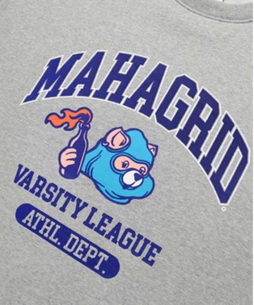 MAHAGRID（マハグリッド）の「【mahagrid】COBY VARSITY SWEATSHIRT / マハグリッド コビー バーシティ アーチロゴ スウェットシャツ（スウェット・メンズ・ブラック/ネイビー/グレー/クリーム・SMALL/MEDIUM/LARGE/X-LARGE）」の13枚目の写真