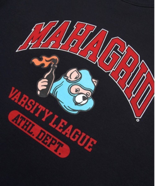 MAHAGRID（マハグリッド）の「【mahagrid】COBY VARSITY SWEATSHIRT / マハグリッド コビー バーシティ アーチロゴ スウェットシャツ（スウェット・メンズ・ブラック/ネイビー/グレー/クリーム・SMALL/MEDIUM/LARGE/X-LARGE）」の21枚目の写真