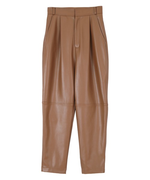 titivate（ティティベイト）の「フェイクレザーテーパードパンツ（その他パンツ・レディース・アイボリー/キャメル/ライトグリーン/ブラウン/イエロー・M/L/S）」の14枚目の写真