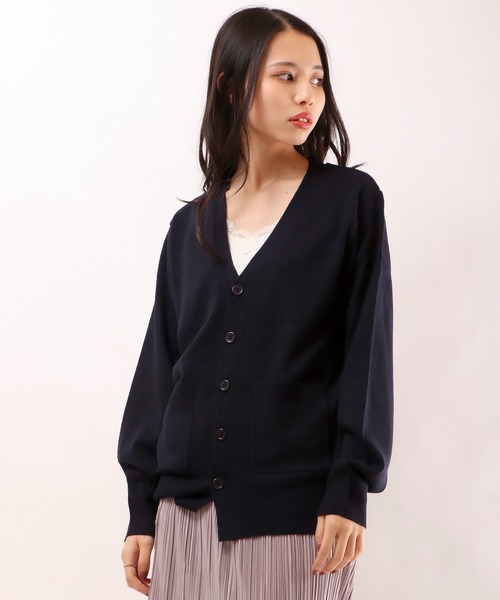 FUNALIVE（ファンアライブ）の「カシミヤタッチカーディガン（カーディガン/ボレロ・メンズ・ホワイト/ブラック/ネイビー/ブルー/杢グレー/チャコールグレー/ベージュ/ワイン/ブラウン・XL/M/L/S）」の7枚目の写真