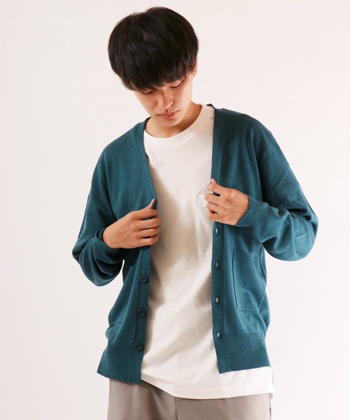 FUNALIVE（ファンアライブ）の「カシミヤタッチカーディガン（カーディガン/ボレロ・メンズ・ホワイト/ブラック/ネイビー/ブルー/杢グレー/チャコールグレー/ベージュ/ワイン/ブラウン・XL/M/L/S）」の8枚目の写真