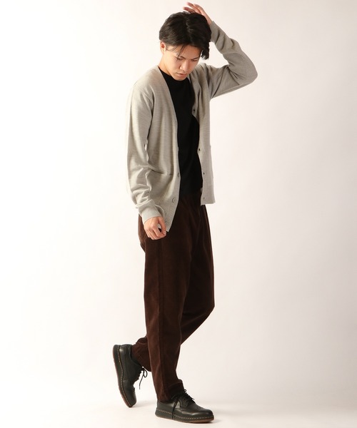 FUNALIVE（ファンアライブ）の「カシミヤタッチカーディガン（カーディガン/ボレロ・メンズ・ホワイト/ブラック/ネイビー/ブルー/杢グレー/チャコールグレー/ベージュ/ワイン/ブラウン・XL/M/L/S）」の13枚目の写真