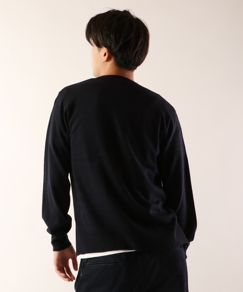 FUNALIVE（ファンアライブ）の「カシミヤタッチカーディガン（カーディガン/ボレロ・メンズ・ホワイト/ブラック/ネイビー/ブルー/杢グレー/チャコールグレー/ベージュ/ワイン/ブラウン・XL/M/L/S）」の16枚目の写真