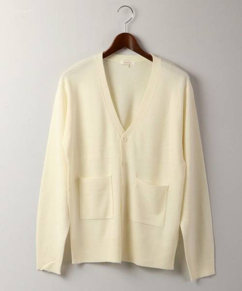 FUNALIVE（ファンアライブ）の「カシミヤタッチカーディガン（カーディガン/ボレロ・メンズ・ホワイト/ブラック/ネイビー/ブルー/杢グレー/チャコールグレー/ベージュ/ワイン/ブラウン・XL/M/L/S）」の22枚目の写真
