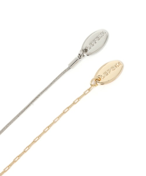 LEPSIM（レプシィム）の「1トップスライドネックレス　239196（ネックレス・レディース・シルバー/ゴールド/シルバー×ゴールド・ONE SIZE）」の8枚目の写真