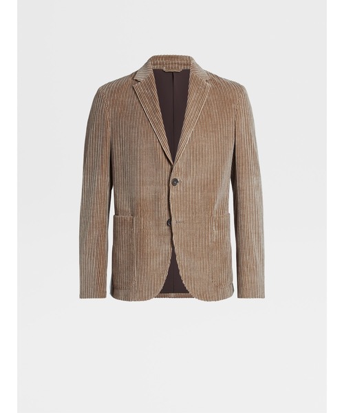 ZEGNA(ゼニア)の「ゼニア コーデユロイ ジャケット(テーラードジャケット・メンズ・ブラック/ダークベージュ・46/48/50)」の2枚目の写真