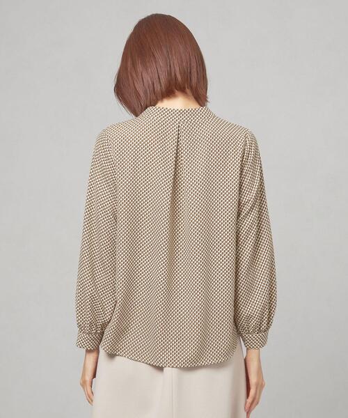 THE STATION STORE（ザ ステーション ストア）の「＜closet story（クローゼットストーリー）＞ハイネック キカ ブラウス（シャツ/ブラウス・レディース・ホワイト/ブラック/オレンジ・FREE）」の6枚目の写真