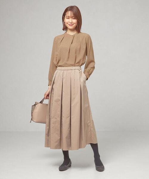 THE STATION STORE（ザ ステーション ストア）の「＜closet story（クローゼットストーリー）＞ハイネック キカ ブラウス（シャツ/ブラウス・レディース・ホワイト/ブラック/オレンジ・FREE）」の14枚目の写真