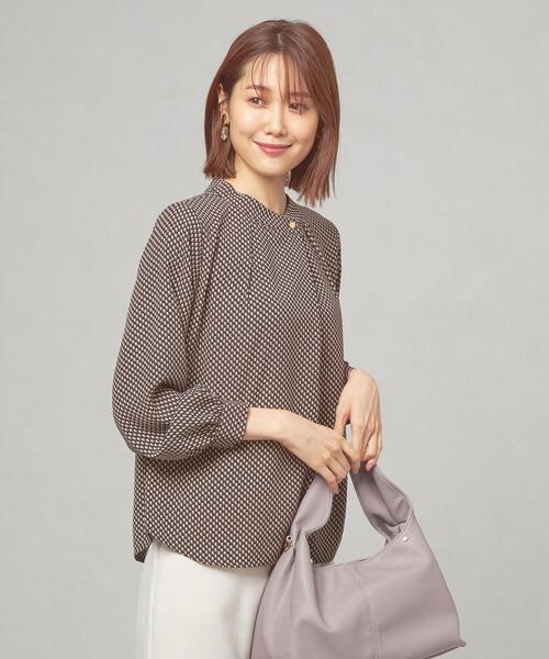 THE STATION STORE（ザ ステーション ストア）の「＜closet story（クローゼットストーリー）＞ハイネック キカ ブラウス（シャツ/ブラウス・レディース・ホワイト/ブラック/オレンジ・FREE）」の16枚目の写真