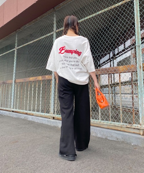 SHAGGIE（シャギー）の「LOOK IN AMAZEMENTサイドスナップ裏毛スウェットパンツ（スウェットパンツ・レディース・ホワイト/ライトブルー/ブラック/グレー・SMALL/MEDIUM/LARGE）」の7枚目の写真