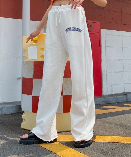 SHAGGIE（シャギー）の「LOOK IN AMAZEMENTサイドスナップ裏毛スウェットパンツ（スウェットパンツ・レディース・ホワイト/ライトブルー/ブラック/グレー・SMALL/MEDIUM/LARGE）」の16枚目の写真