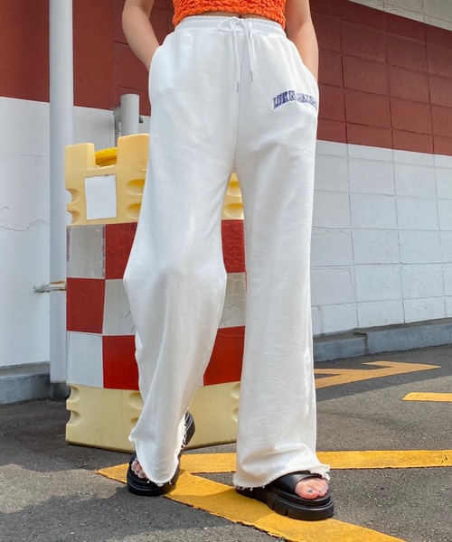 SHAGGIE（シャギー）の「LOOK IN AMAZEMENTサイドスナップ裏毛スウェットパンツ（スウェットパンツ・レディース・ホワイト/ライトブルー/ブラック/グレー・SMALL/MEDIUM/LARGE）」の15枚目の写真