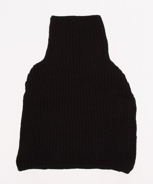 KOBE LETTUCE（コウベレタス）の「スリット入ロングネックスヌード（ネックウォーマー/スヌード・レディース・チャコールグレー/ライトベージュ/ブラック・FREE）」の11枚目の写真