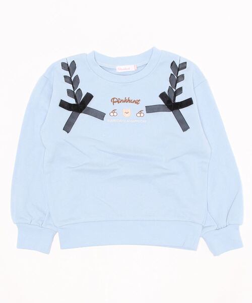 PINKHUNT(ピンクハント)の「PINKHUNT 肩レースアップトレーナー 6079K #IG(スウェット・キッズ・ブラック/ブルー系その他2/ホワイト・120cm/150cm/130cm/160cm/140cm)」の7枚目の写真