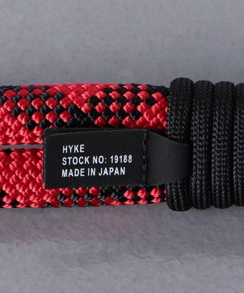HYKE(ハイク)の「<HYKE(ハイク)>CLIMIBING ベルト ■■■★(ベルト・レディース・ブラック/レッド・FREE)」の4枚目の写真