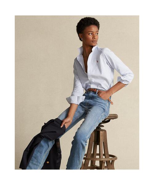 POLO RALPH LAUREN（ポロ ラルフ ローレン）の「クラシック フィット オックスフォード シャツ（シャツ/ブラウス・レディース・ホワイト・10/8/0/2/12/4/6）」の6枚目の写真