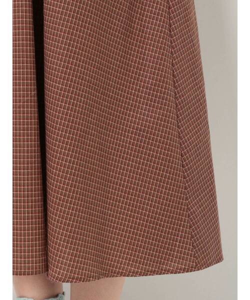 merry jenny（メリージェニー）の「【WEB限定】チェックアシメフリルワンピース（ワンピース・レディース・ネイビー/ブラウン/グリーン・FREE）」の13枚目の写真