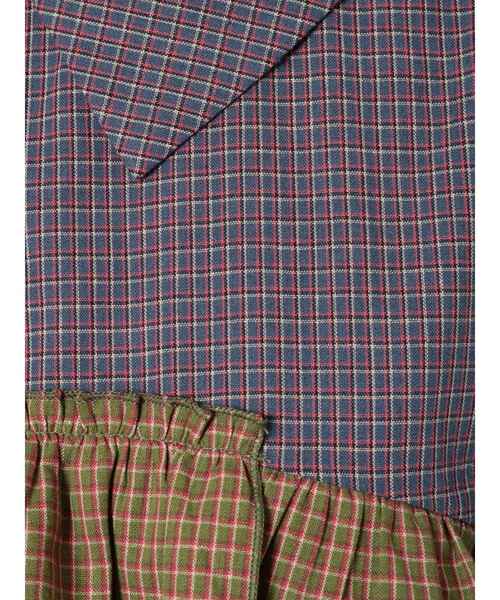 merry jenny（メリージェニー）の「【WEB限定】チェックアシメフリルワンピース（ワンピース・レディース・ネイビー/ブラウン/グリーン・FREE）」の16枚目の写真