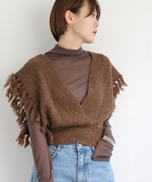 フリンジニットベスト
