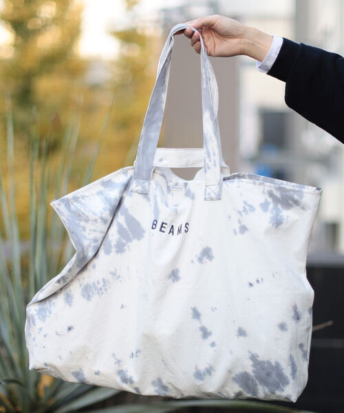 bpr BEAMS（ビーピーアール ビームス ）の「BEAMS / タイダイ 2WAY マーケット トートバッグ（トートバッグ・メンズ・グレー/ピンク/イエロー/オレンジ/ブルー・ONE SIZE）」の7枚目の写真