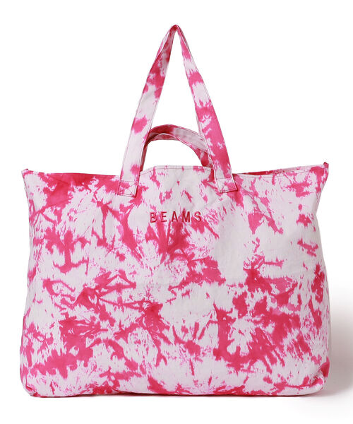 bpr BEAMS（ビーピーアール ビームス ）の「BEAMS / タイダイ 2WAY マーケット トートバッグ（トートバッグ・メンズ・グレー/ピンク/イエロー/オレンジ/ブルー・ONE SIZE）」の21枚目の写真