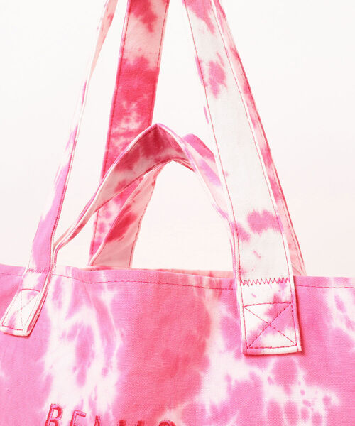 bpr BEAMS（ビーピーアール ビームス ）の「BEAMS / タイダイ 2WAY マーケット トートバッグ（トートバッグ・メンズ・グレー/ピンク/イエロー/オレンジ/ブルー・ONE SIZE）」の22枚目の写真