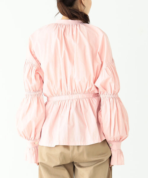 BEAMS BOY(ビームスボーイ)の「BEAMS BOY / コットン ブロード ギャザー スモック(シャツ/ブラウス・レディース・ナチュラル/レッド系その他2・ONE SIZE)」の10枚目の写真