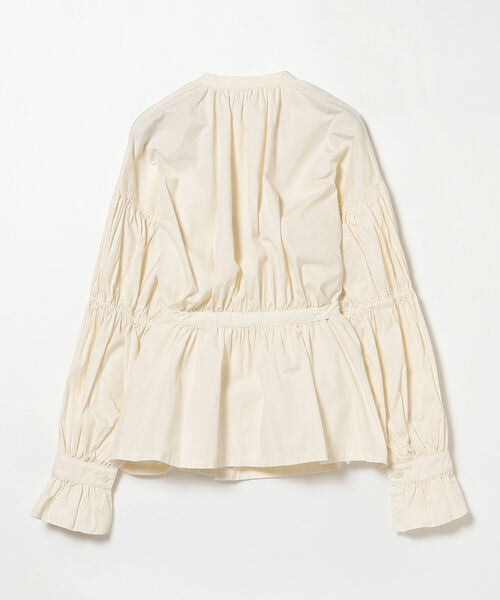 BEAMS BOY(ビームスボーイ)の「BEAMS BOY / コットン ブロード ギャザー スモック(シャツ/ブラウス・レディース・ナチュラル/レッド系その他2・ONE SIZE)」の16枚目の写真