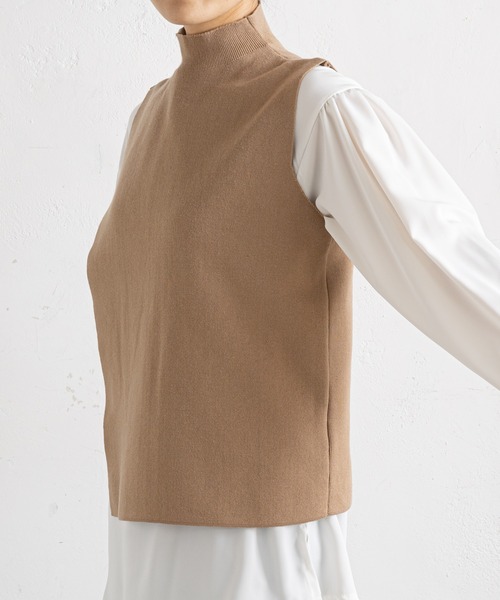 prose verse（プロズヴェール）の「【セットアイテム】ニットベスト×袖ボリュームブラウス（ベスト・レディース・ブラック/グレー/ベージュ・FREE）」の8枚目の写真