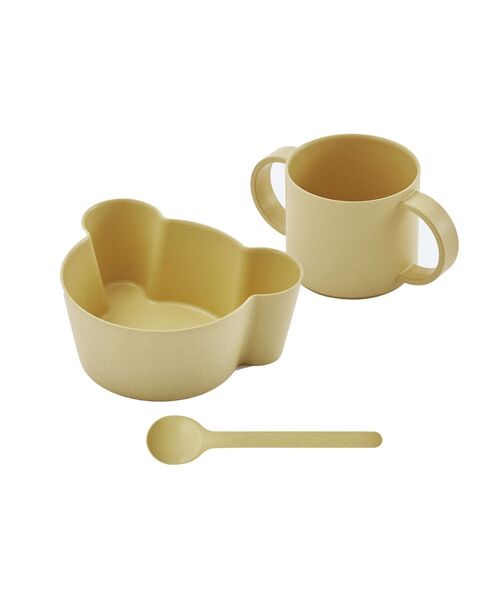 I.D.E.A international（イデアインターナショナル）の「BIO KIDS DISH ギフトボックスセット ミニ（その他ベビー用品・レディース・ホワイト/イエロー/コーラルピンク・ﾌﾘ-）」の6枚目の写真