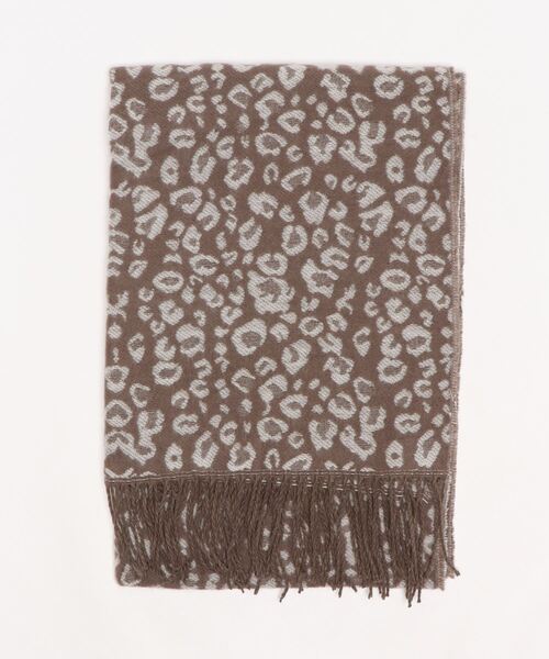 ikka（イッカ）の「レオパード柄マフラー（マフラー・レディース・ブラウン/グレー/サーモンピンク・FREE）」の11枚目の写真