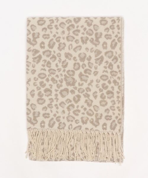 ikka（イッカ）の「レオパード柄マフラー（マフラー・レディース・ブラウン/グレー/サーモンピンク・FREE）」の10枚目の写真