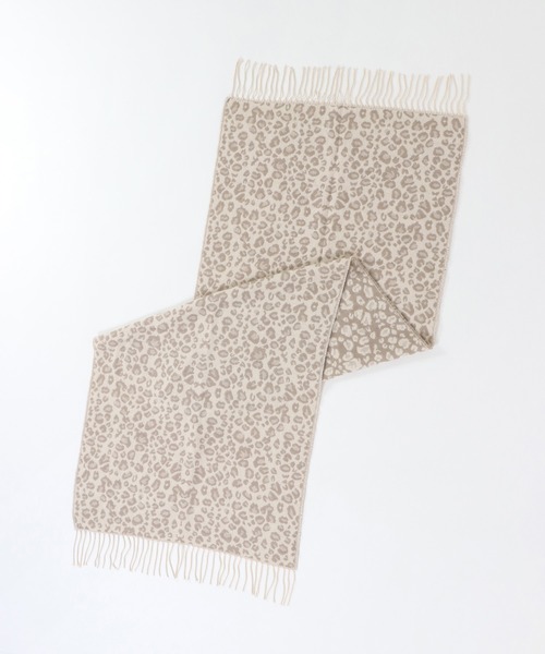ikka（イッカ）の「レオパード柄マフラー（マフラー・レディース・ブラウン/グレー/サーモンピンク・FREE）」の6枚目の写真