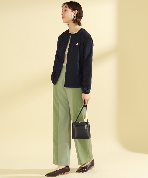 Ray BEAMS（レイビームス）の「DANTON / インサレーション ジャケット（ノーカラージャケット・レディース・ネイビー/オフホワイト/アイボリー・S/M）」の11枚目の写真