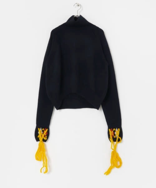 YOHEI OHNO(ヨウヘイオオノ)の「YOHEI OHNO with argyle hands sweater(ニット/セーター・レディース・レッド/ネイビー・FREE)」の8枚目の写真
