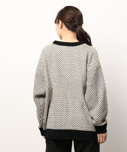 RETRO GIRL（レトロガール）の「柄アソートニット（ニット/セーター・レディース・オフホワイト/ホワイト系その他/ブルー系その他/オレンジ系その他・FREE）」の6枚目の写真