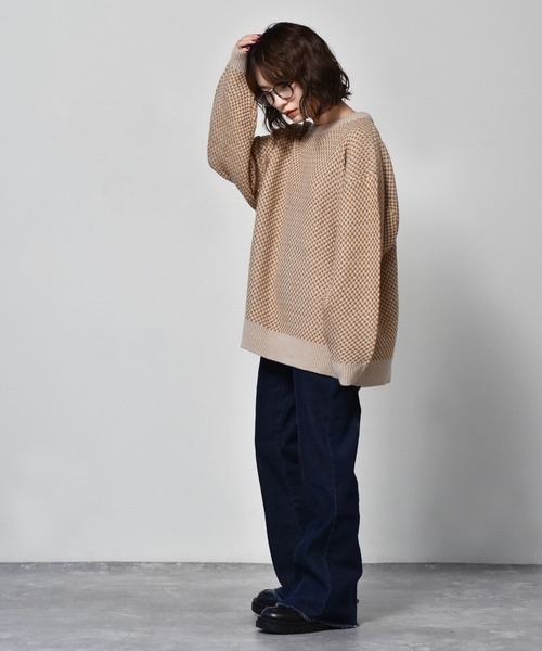 RETRO GIRL（レトロガール）の「柄アソートニット（ニット/セーター・レディース・オフホワイト/ホワイト系その他/ブルー系その他/オレンジ系その他・FREE）」の20枚目の写真