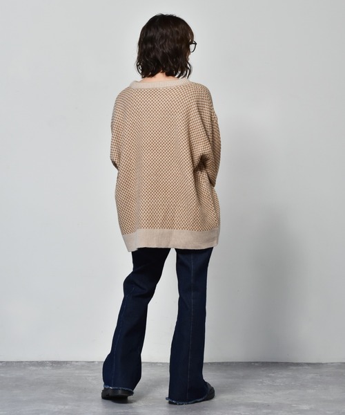 RETRO GIRL（レトロガール）の「柄アソートニット（ニット/セーター・レディース・オフホワイト/ホワイト系その他/ブルー系その他/オレンジ系その他・FREE）」の21枚目の写真