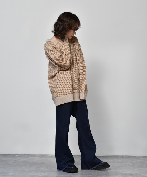 RETRO GIRL（レトロガール）の「柄アソートニット（ニット/セーター・レディース・オフホワイト/ホワイト系その他/ブルー系その他/オレンジ系その他・FREE）」の22枚目の写真