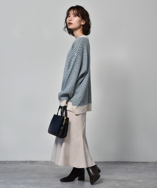 RETRO GIRL（レトロガール）の「柄アソートニット（ニット/セーター・レディース・オフホワイト/ホワイト系その他/ブルー系その他/オレンジ系その他・FREE）」の15枚目の写真