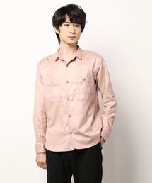 HIDEAWAYS NICOLE | ムラプリントフェイクスウェードシャツ(シャツ/ブラウス)